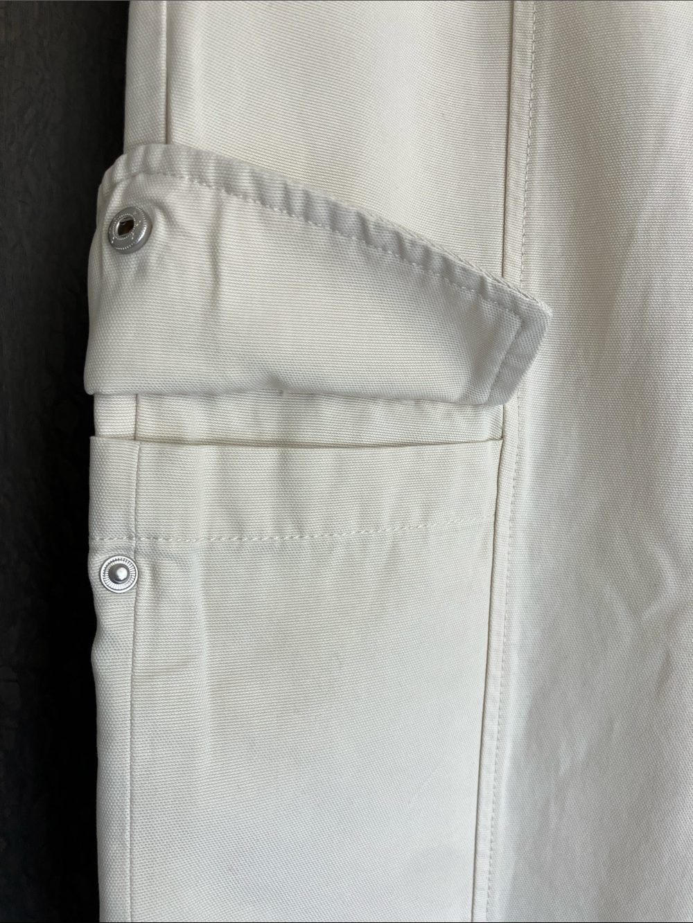 SANCTUARY Standard Surplus Cream Wide-Leg Cropped Cargo Pants Women’s 29 - Picture 2 of 12